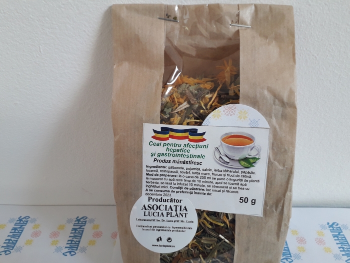 Ceai pentru afecțiuni hepatice și gastrointestinale