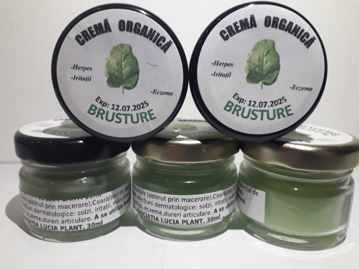 Cremă organică cu brusture