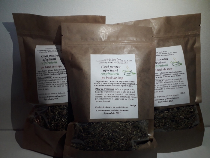 Ceai pentru afectiuni respiratorii - pe bază de isop